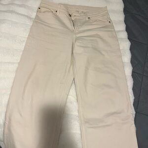 American eagle Beige Wide-Leg Jean